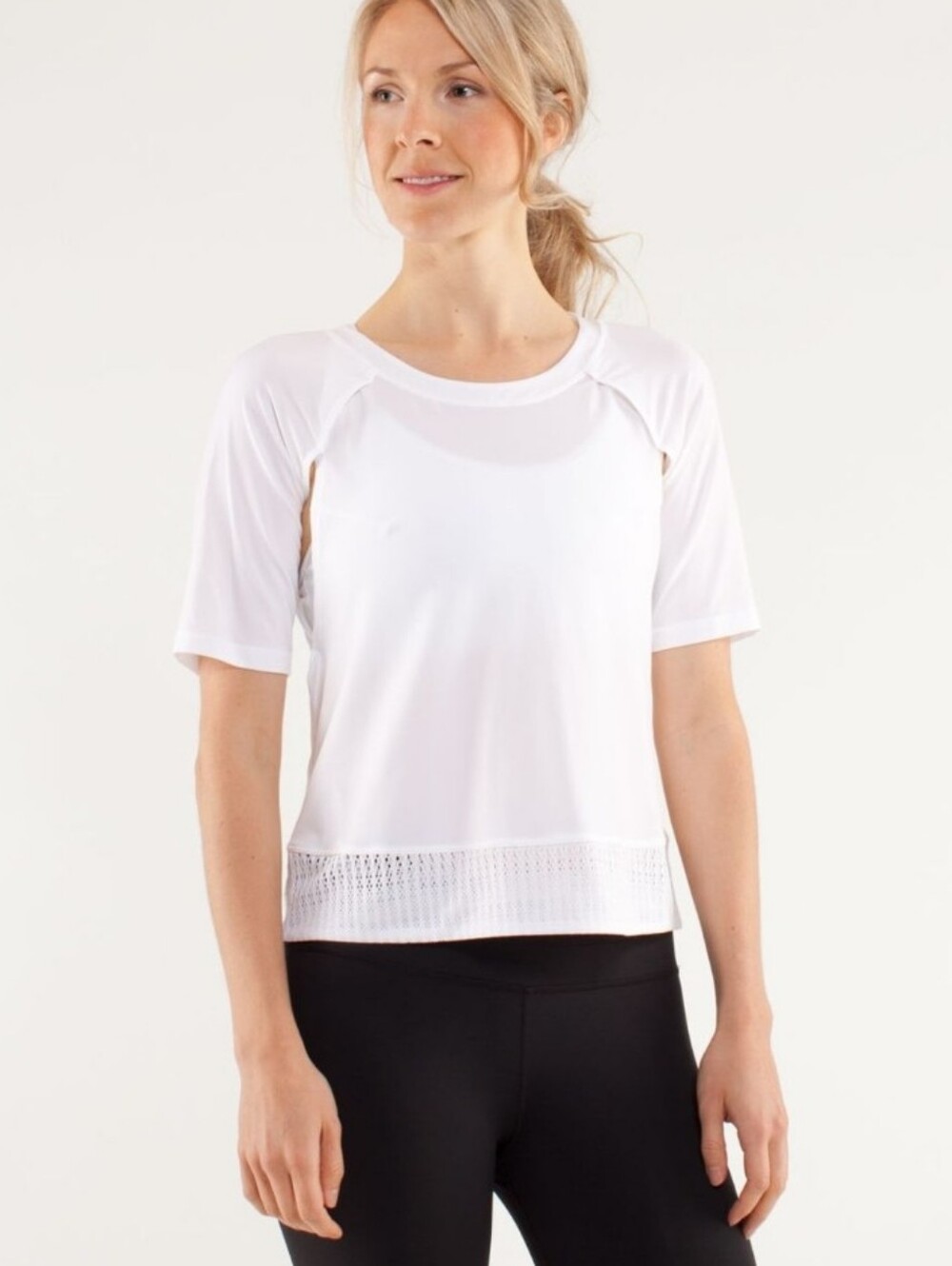 Lululemon Sun Runner White Short Sleeve Shirt